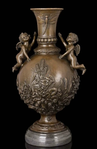 006991 17 абстрактное искусство Скульптура медный бронзовый Мраморный горшок для