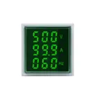 Измеритель тока AC 50-500V 0-100A квадратный светодиодный цифровой вольтметр Амперметр измеритель напряжения тока