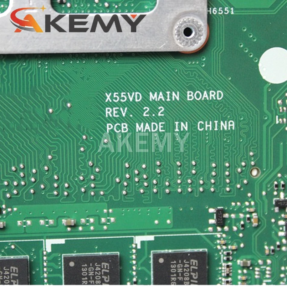 Для ASUS X55VD X55C материнская плата для ноутбука REV2.2/2 1 HM76 PGA 989 N13M-GE6-S-A1 GeForce GT610M 100%