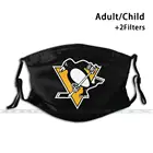 Пингвины-Питтсбург Мерч модный принт многоразовый смешной Pm2.5 фильтр рот маска для лица Логотип Пингвин