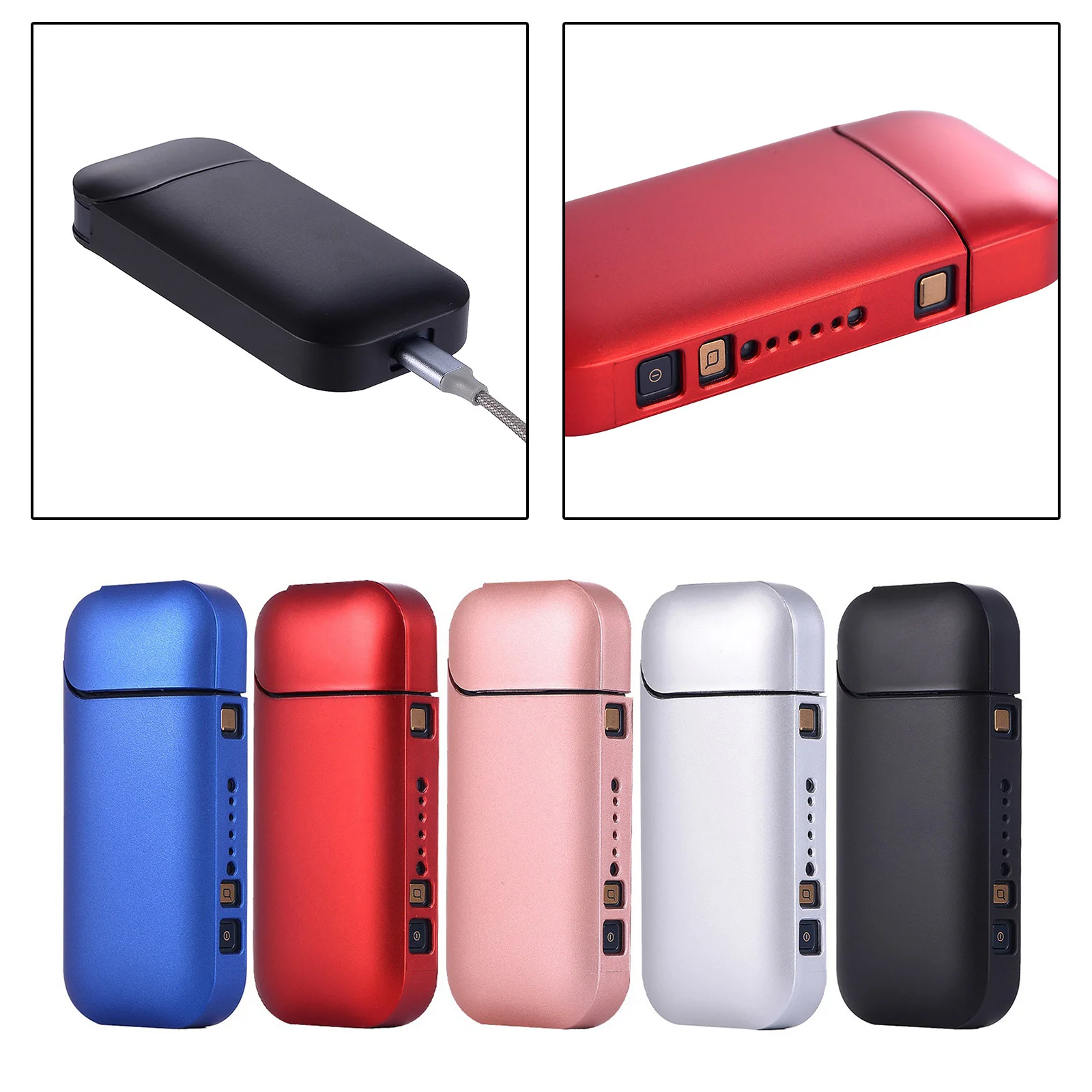 

Fashion 1PC Protective Case Cigarette Cover Hard Case For IQOS 2.4 Plus II III Universal Storage Accessories small size