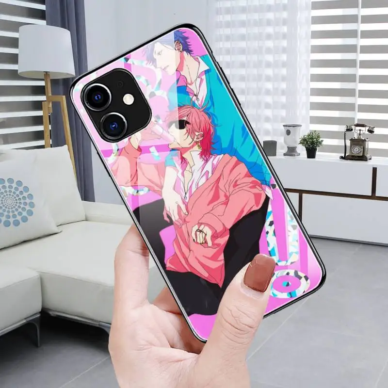 Yarichin B Club Розовый чехол из закаленного стекла для iPhone12 11 Pro XR XS MAX 8X7 6S Plus SE 2020 12 Max Mini |