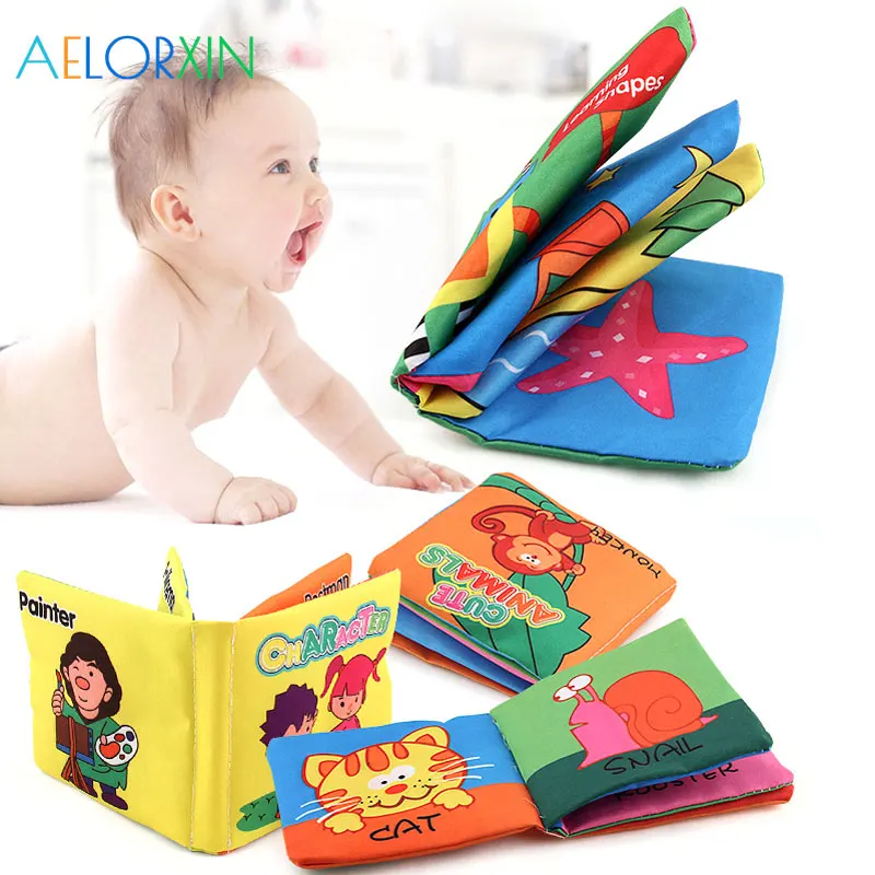 0-36 months Baby Early Learning Toy Cloth Book Parent-child Interactive Sound Paper Puzzle Toddler Toys | Игрушки и хобби