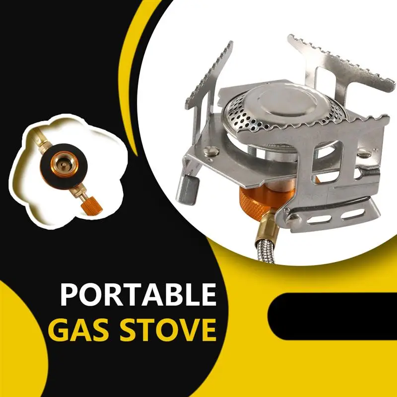 

Mini Portable Gas Stove Stainless Steel Stoves for Camping Fishing Climbing Outdoor Picnic Barbecue Portable Gas Stove Supplies