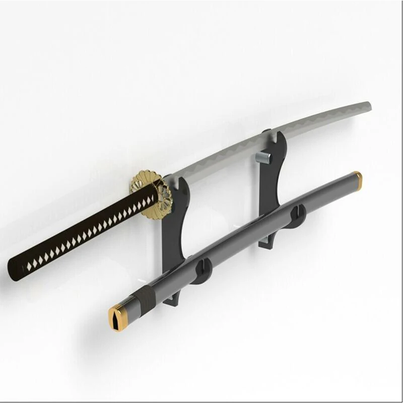 

1 Tier Samurai Sword Katana Holder Stand Japanese Samurai Sword Display Wall Mount Bracket Hanger For Home Decoration Crafts
