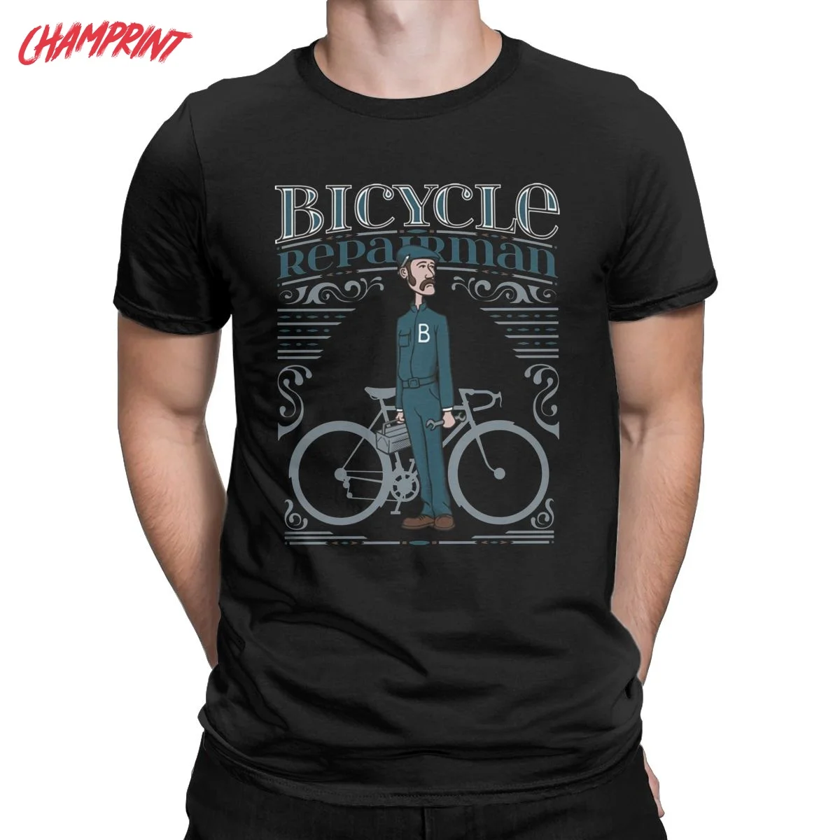 Bicycle Repairman T-Shirt Men Biker Rider Funny 100% Cotton Tee Shirt O Neck Short Sleeve T Shirt Plus Size Clothes