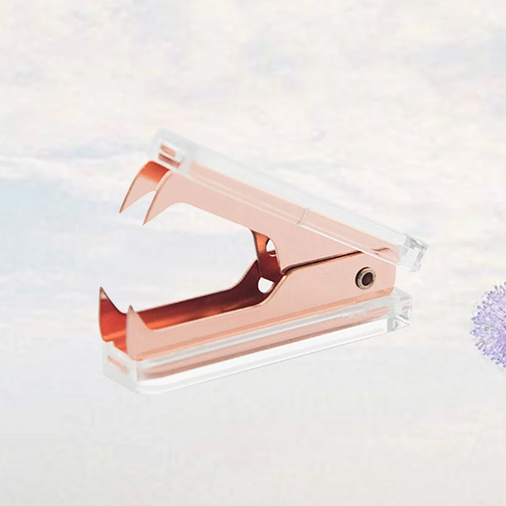 

Clear Acrylic Rose Gold Staple Remover Office School Desk Accessories