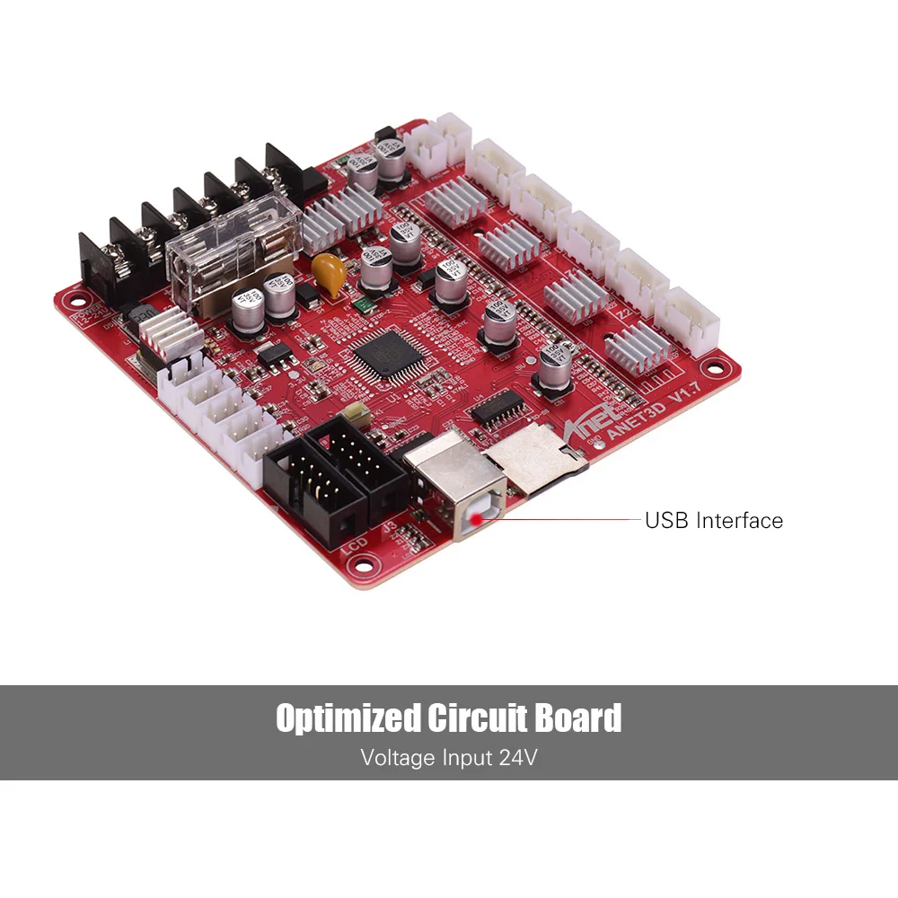 Anet A8 Plus материнская плата A1284 Base V1.7 Базовая управления для RepRap 3D принтер Часть