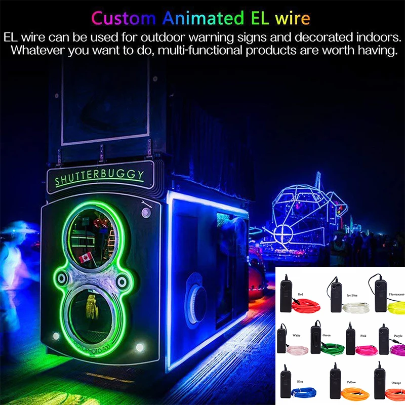 Аксессуары для салона автомобиля Светодиодная лента с электролюминесцентным