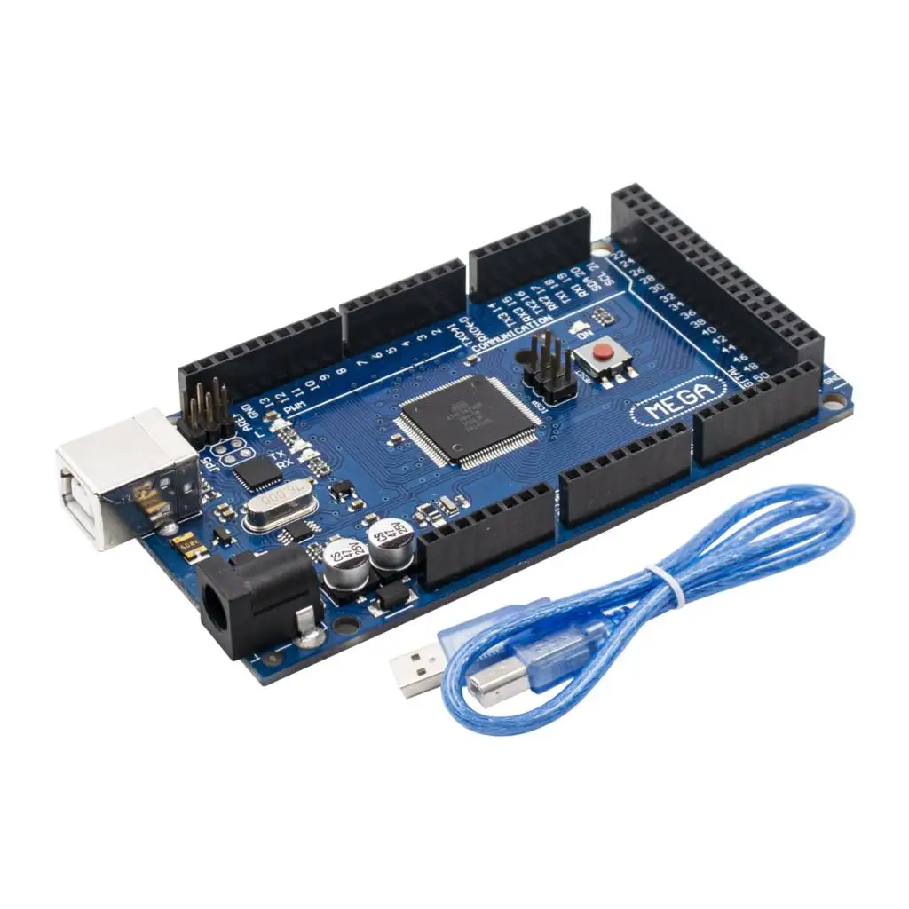 10 шт./лот Mega 2560 R3 плата с USB кабелем ATMega ATMega16U2 чип для интегрированного драйвера