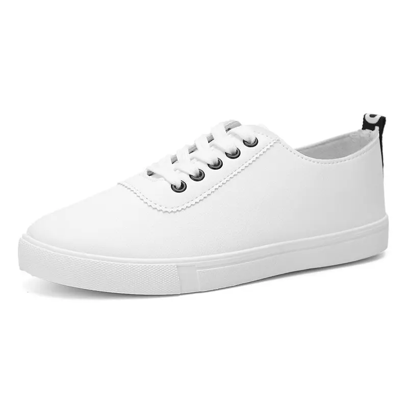 

PU Leather Women Casual Shoes women Loafers lace-up Breathable Tenis walking shoes women flats shoes woman shoes zapatos mujer