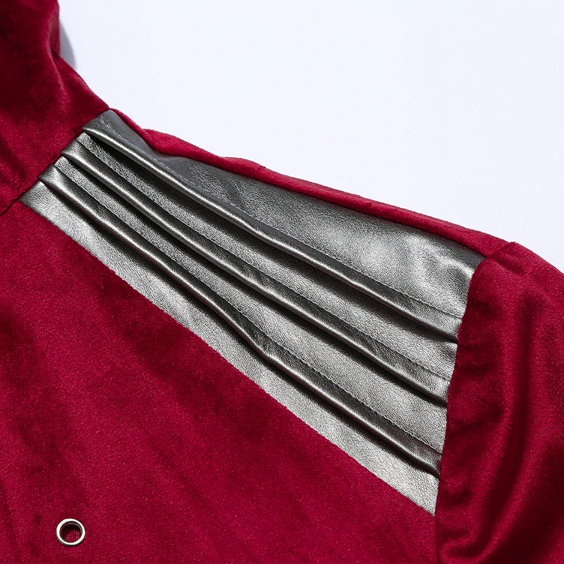 

Mens Trench Coat Personality New Arrival 2019 Long-style Button Zipper Design with Cuff-band Collared Hoodie