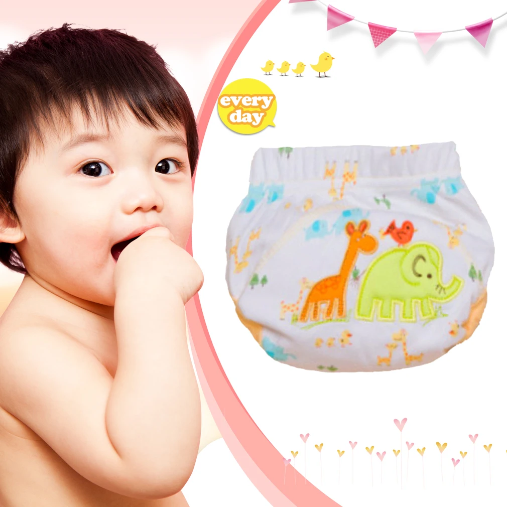Дышащие моющиеся тканевые подгузники для мальчиков и девочек нижнее белье брюки