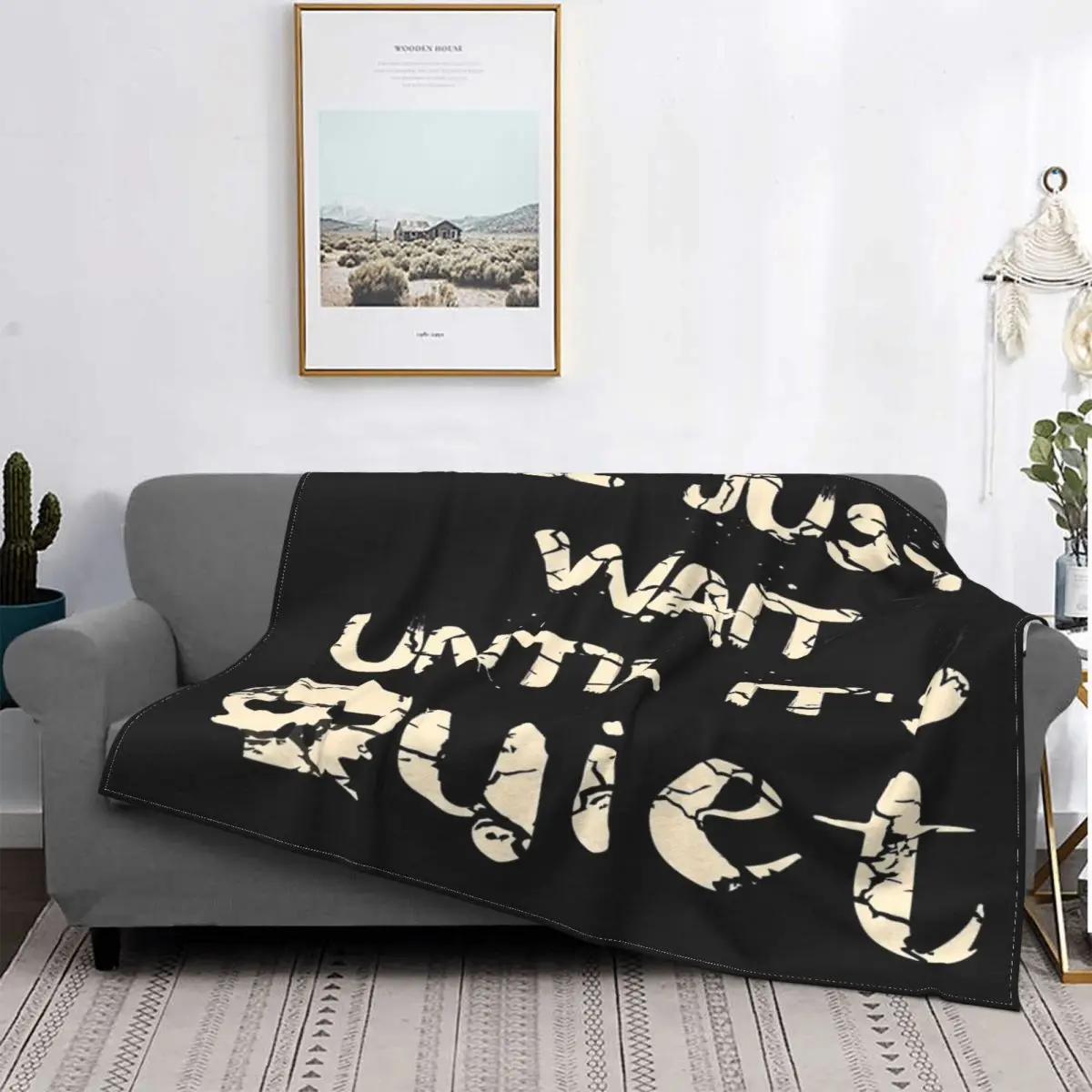 

Я просто подождю, пока это тихие 1 одеяло, покрывало для кровати, клетчатое покрывало, пушистое покрывало в клетку, летнее покрывало