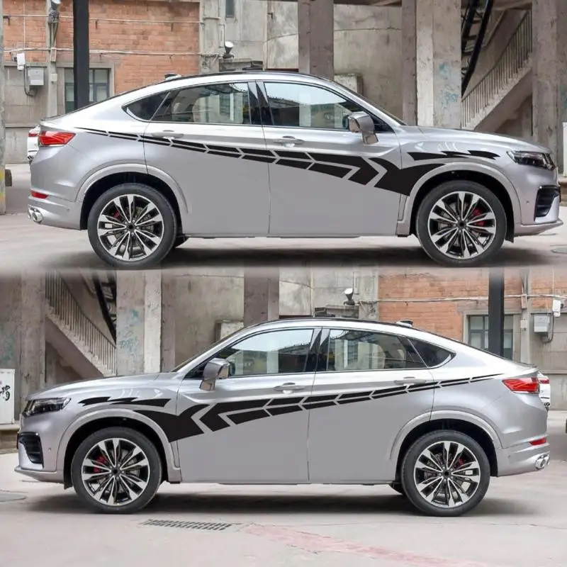 1 пара 340x40 см автомобильные наклейки авто все талии Боковые украшения тела наклейки универсальные аксессуары для стайлинга автомобилей