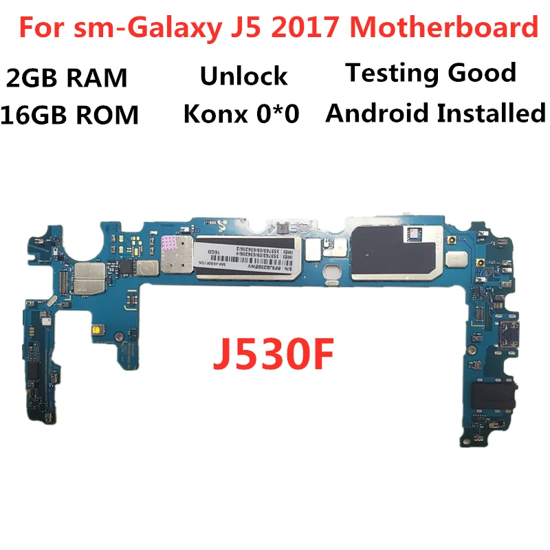 Материнская плата для samsung Galaxy J5 разблокированная материнская плата J530F материнская плата 16 Гб материнская плата