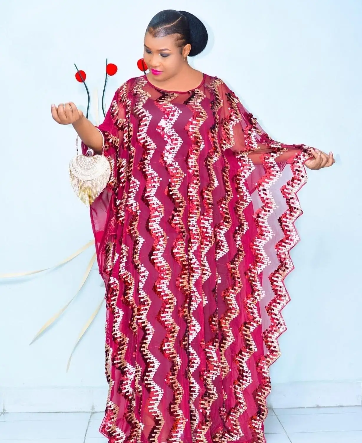 Женская мода классический дизайн африканская одежда Dashiki robe сетевая кружевная