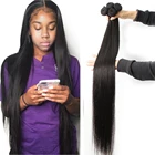 Fashow 30 32 34 36 40 дюймов прямые пучки волос перуанские прямые волосы 100% натуральные человеческие пучки волос Черная пятница распродажа