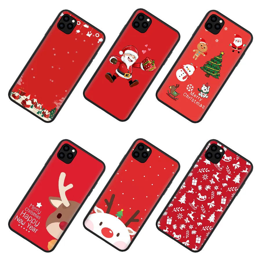 WEBBEDEPP Cartoon Santa Claus Christmas Soft Silicone Case for Apple iPhone 11 Pro XS Max XR X 8 7 6S 6 Plus 5 5S SE Back Shell | Мобильные