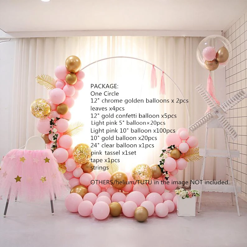 Set 2 DIY круглый воздушный шар комплект гирлянды пастельные воздушные шары листья кисточкой День рождения Свадьба фон день рождения юбилейные праздничные украшения - Цвет: Set 2