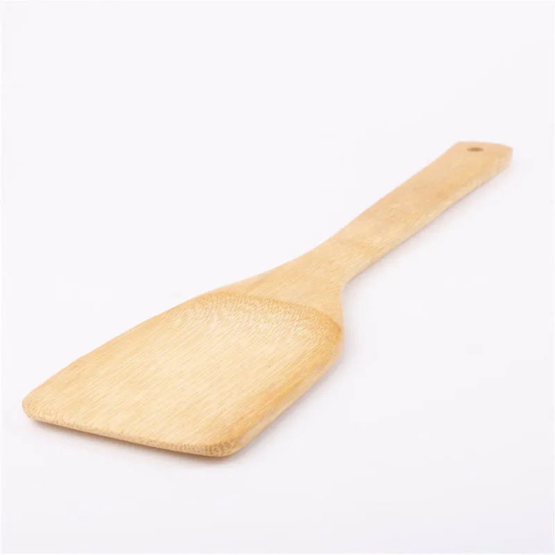 1 шт. лопатка для вока из натурального бамбука с антипригарным покрытием | Дом и