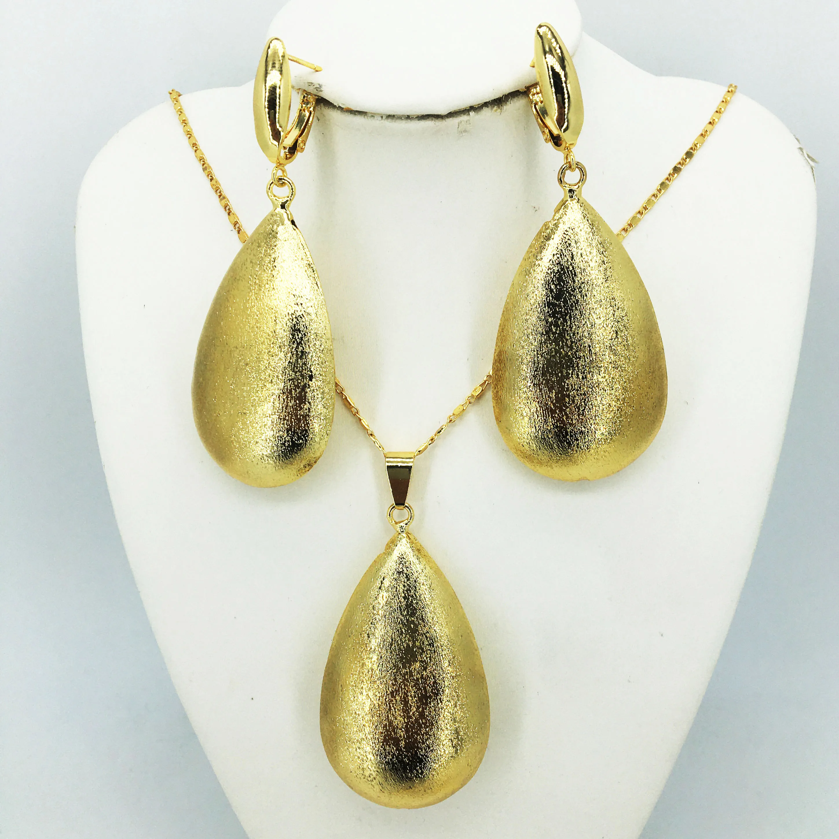 

Fashion Wedding Bridal Crystal Rhinestone Jewelry Sets African Beads Dubai Gold Color Statement Jewellery Costume