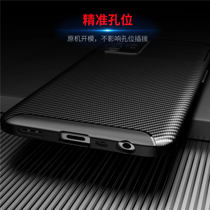 for oppo a54 case rubber silicone funda silm carbon coque protective soft phone case for oppo a54 cover for oppo a54 case free global shipping