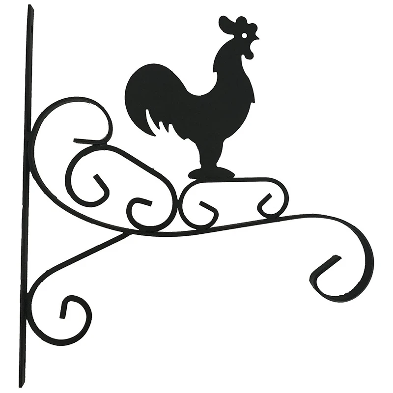

Кованый железный крюк для растений крюк птица висячий кронштейн установка ворота забор платформа гараж балкон открытый газон