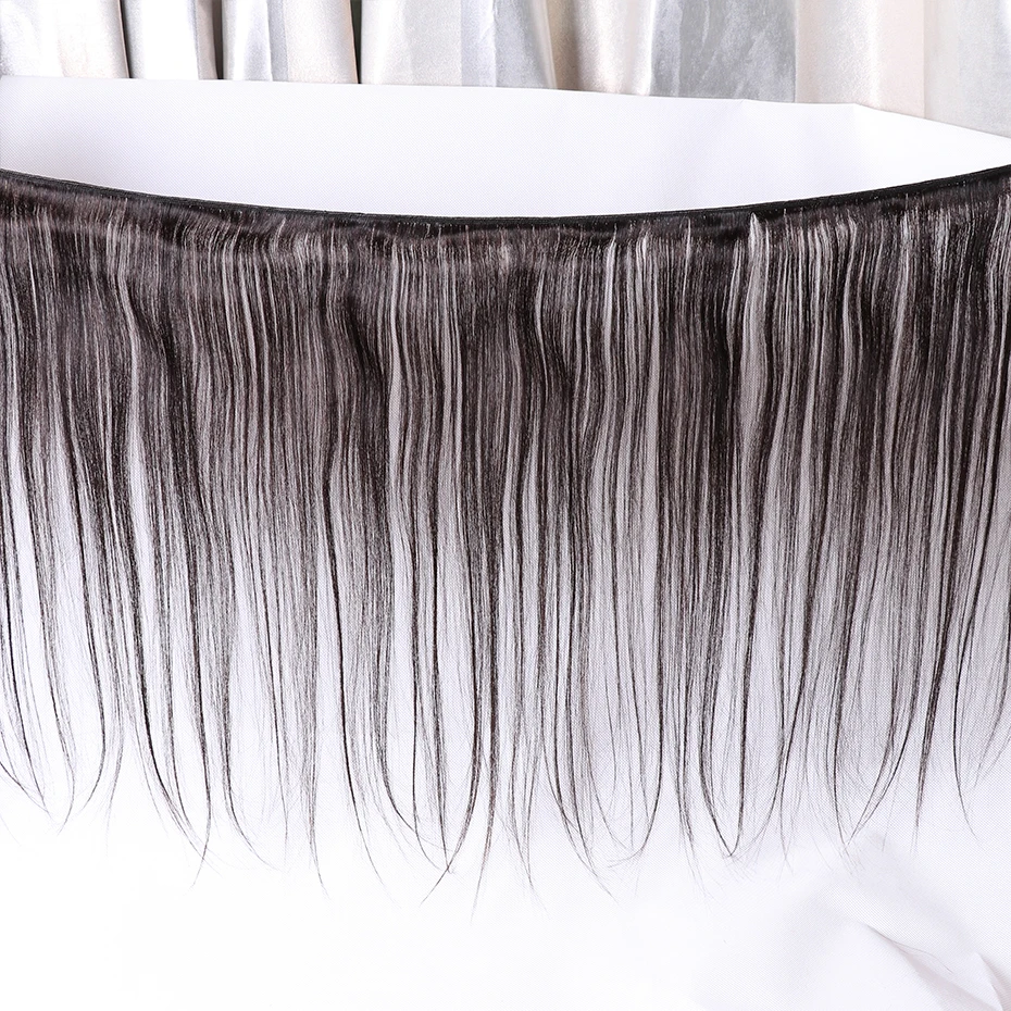 Прямые человеческие волосы с 5x5 бразильские 3 пучка Remy пучки закрытием|3/4 на сетке|