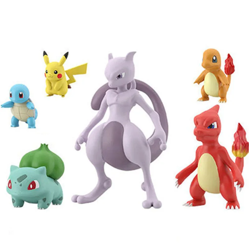 Новое поступление экшн фигурки в масштабе мира пика Mewtwo виртль Charmeleon Покемоны
