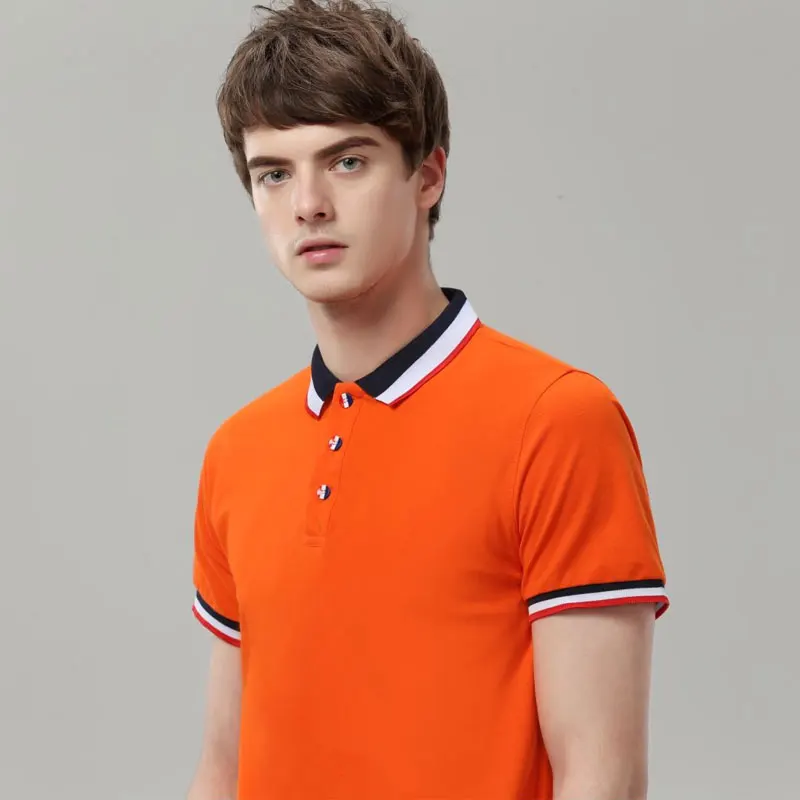 

Breathable Brand Shirt 2021 New Arrival Polo Shirts Short Sleeves Men And Women Classic Design S-3XL Cotton V-neck Tops