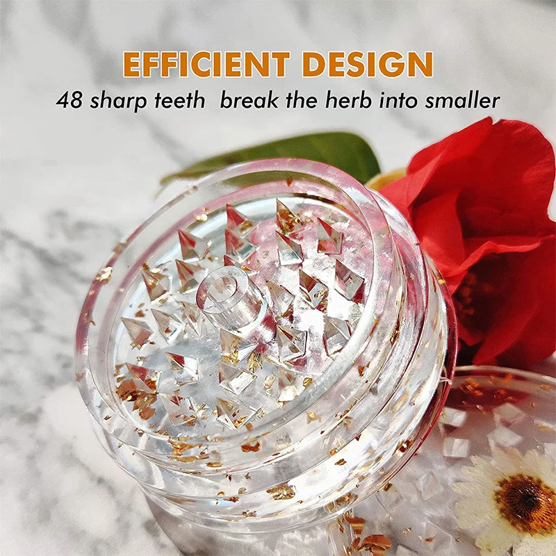 

1 Set Crystal Epoxy Resin Mold Tobacco Grinder Leaf Herbal Herb Smoke Spice Crusher Silicone Mould for DIY Crafts Making Tools