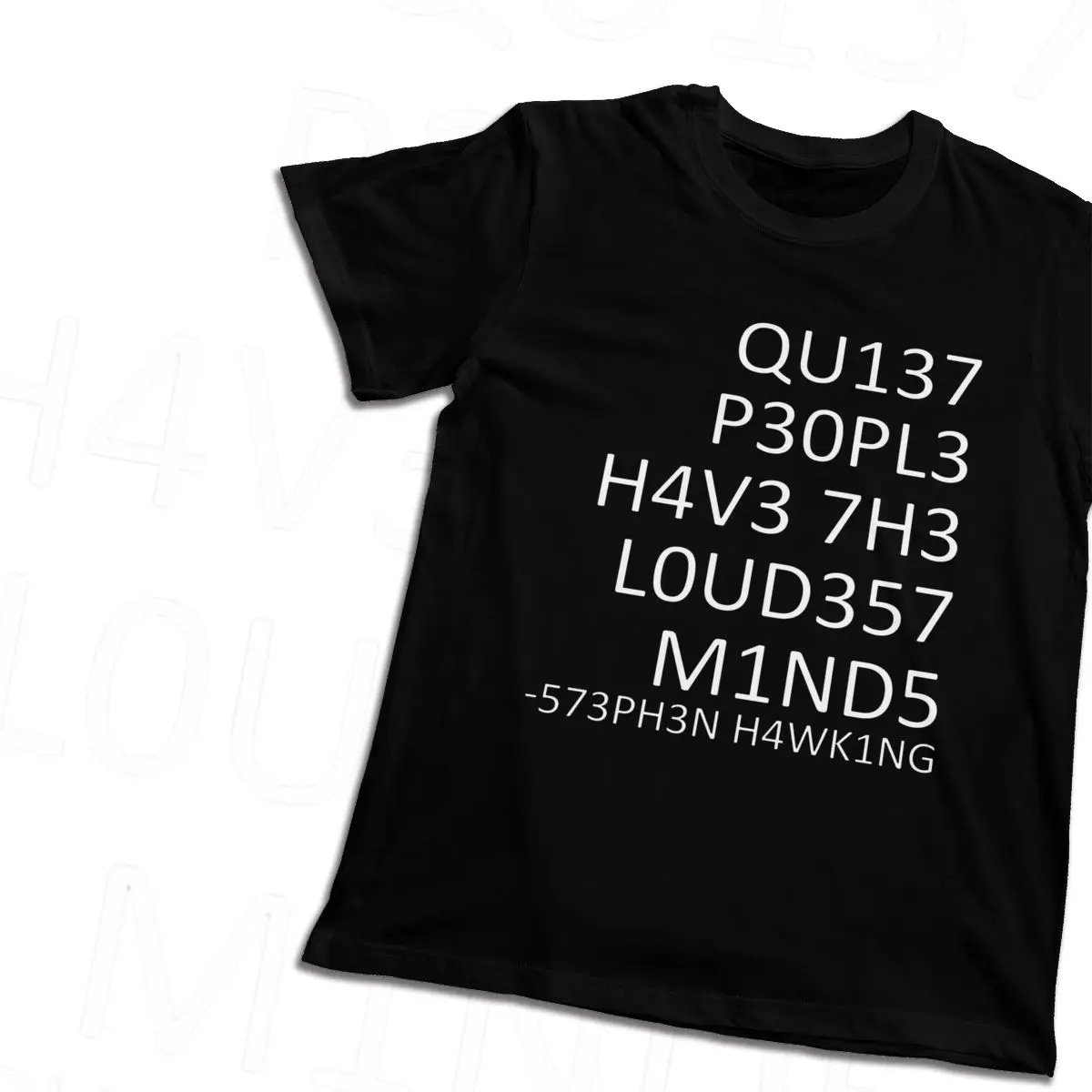 Мужская футболка интеллектуальная винтажная из чистого хлопка с круглым вырезом