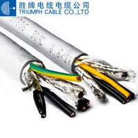 triumphcableshengapi 12m ul2464 20awg 23467810 core pvc multi core shielded cable anti interference control signal wire