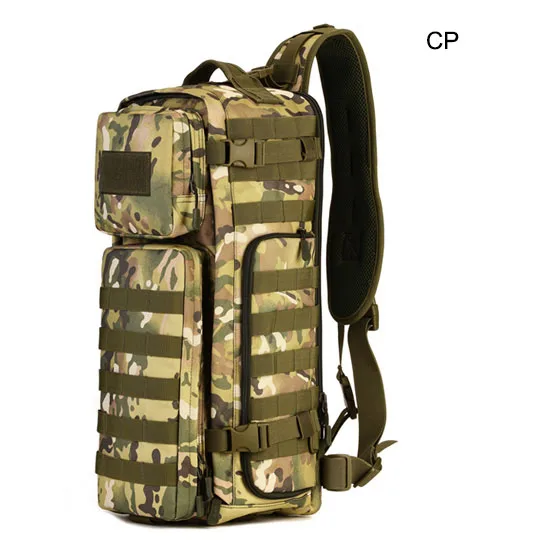 CP camouflage Mannen Borst Sling Rugzak mannen Zakken Een Enkele Schouder Man Grote Reizen Militaire Rugzakken Molle Tassen Buitenshuis Rugzak - Цвет: CP camouflage