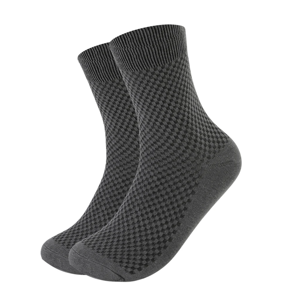 Мужские бамбуковые носки MWZHH черные дышащие дезодорирующие мужские классические