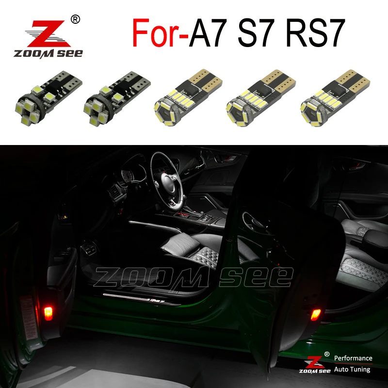 16 шт. светодиодный светильник для двери + внутреннего зеркала Audi A7 S7 RS7 C7 Quattro Sedan