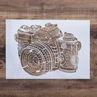 A4 A3 A2 трафарет для камеры Мандала для настенной живописи сделай сам для скрапбукинга фотоальбома открыток для творчества декоративный тиснение шаблон