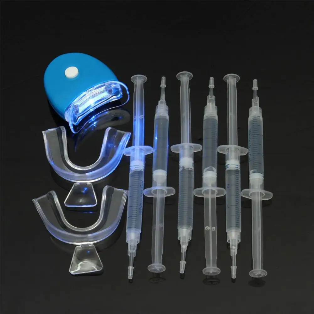 Набор для отбеливания зубов набор гигиены полости рта светодиодный светильник