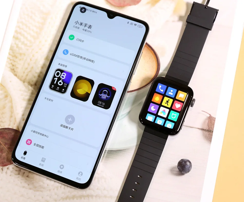 XMWT01 mi Wear оригинальные Xiaomi mi часы 1,78 дюймов 44 мм gps Wi-Fi Bluetooth NFC eSIM износ 3100 Чип поддержка разговоров и приложений