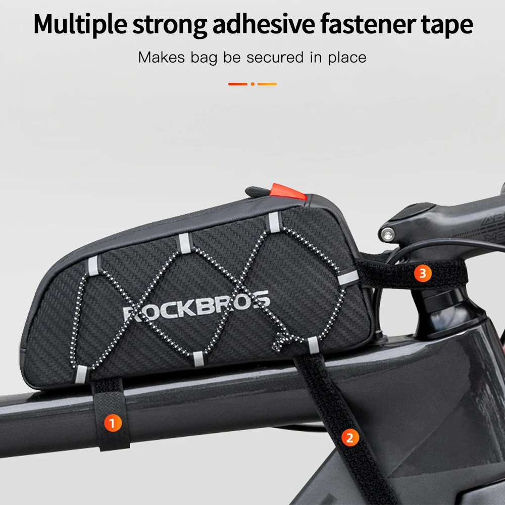 

ROCKBROS Waterproof Bike Bag Front Frame Top Tube Bicycle Pouch Large Capacity Cycling Front Storage Bag for MTB Mountain Bike
