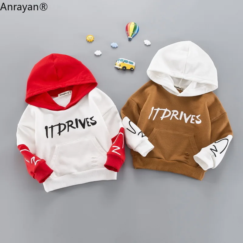 Новинка весенне осенняя модная одежда для малышей хлопковая толстовка с