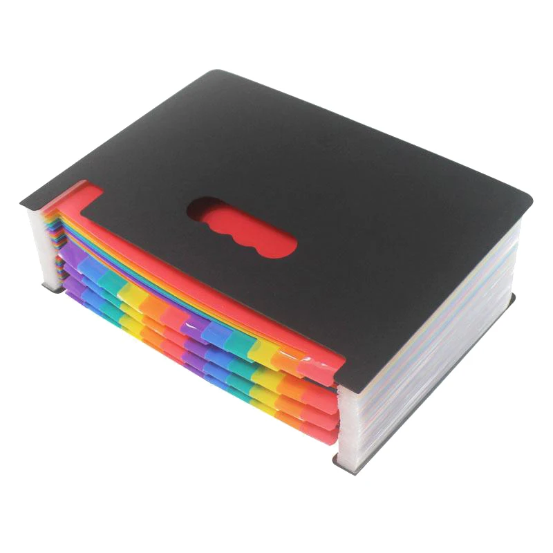 

12 Pocket Expanding Files Folder Set of 2,File Organizer Portable Business File Office Supplies Document Holder