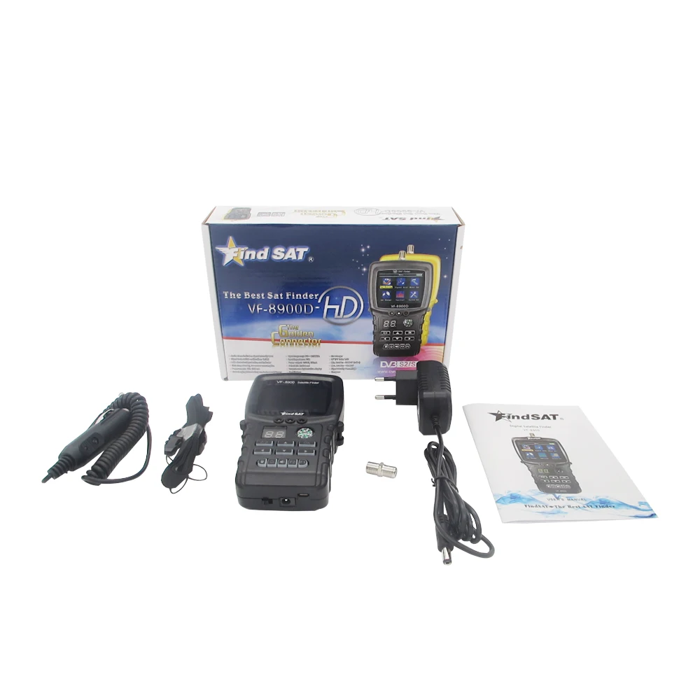 VF-8900 DVB-S2 спутниковый искатель 1000mA Батарея MPEG4 поисковик спутников, счетчик VF-6800 HD цифровой Satfinder vs gtmedia V8 прибор обнаружения