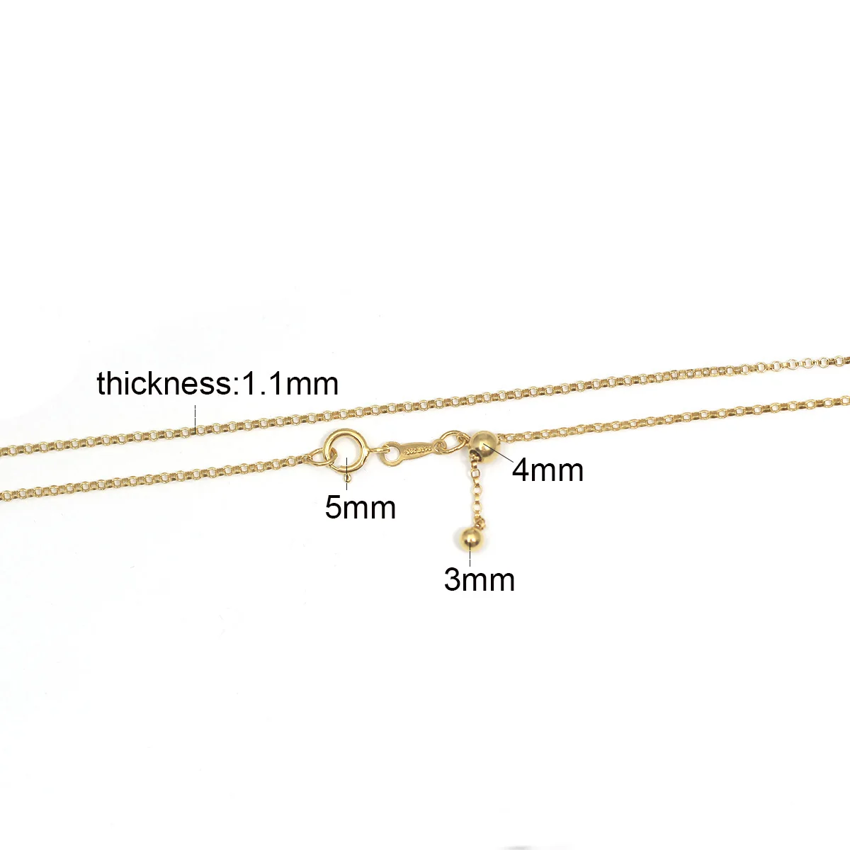 

Beadsnice ID40113smt2 Rolo Chain Necklace Gold Filled Chain Necklace for Women Handmade Jewelry Making Supply