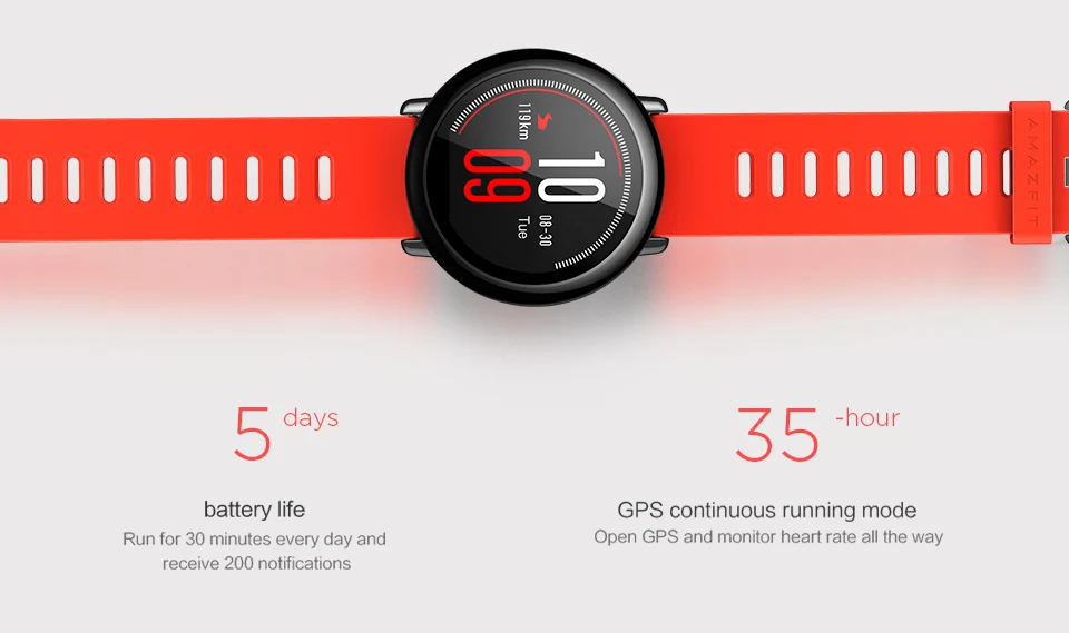 Huami Amazfit Pace умные часы Amazfit умные часы Bluetooth gps информация толчок пульса Интеллектуальный монитор