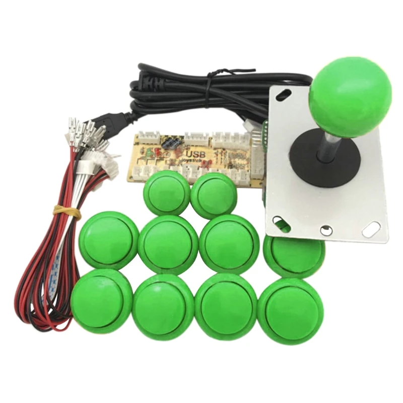 

Arcade Joystick DIY Kit Zero Delay USB Encoder to PC PS3 Sanwa Joystick and Push Buttons for Arcade Mame W0YB