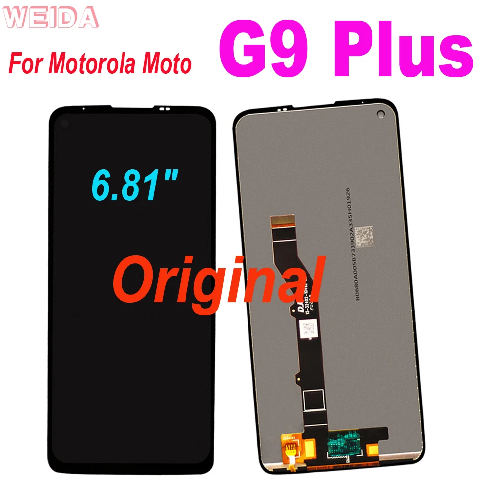 

Original 6.81" LCD For Motorola Moto G9 Plus LCD Display Touch Screen Digitizer Assembly Replacement For Moto G9 Plus Display