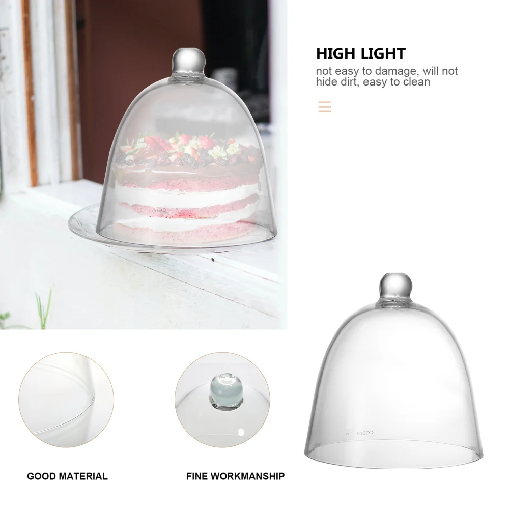 

1pc Cake Food Cover Snack Display Cover Food Cake Cover (Transparent )