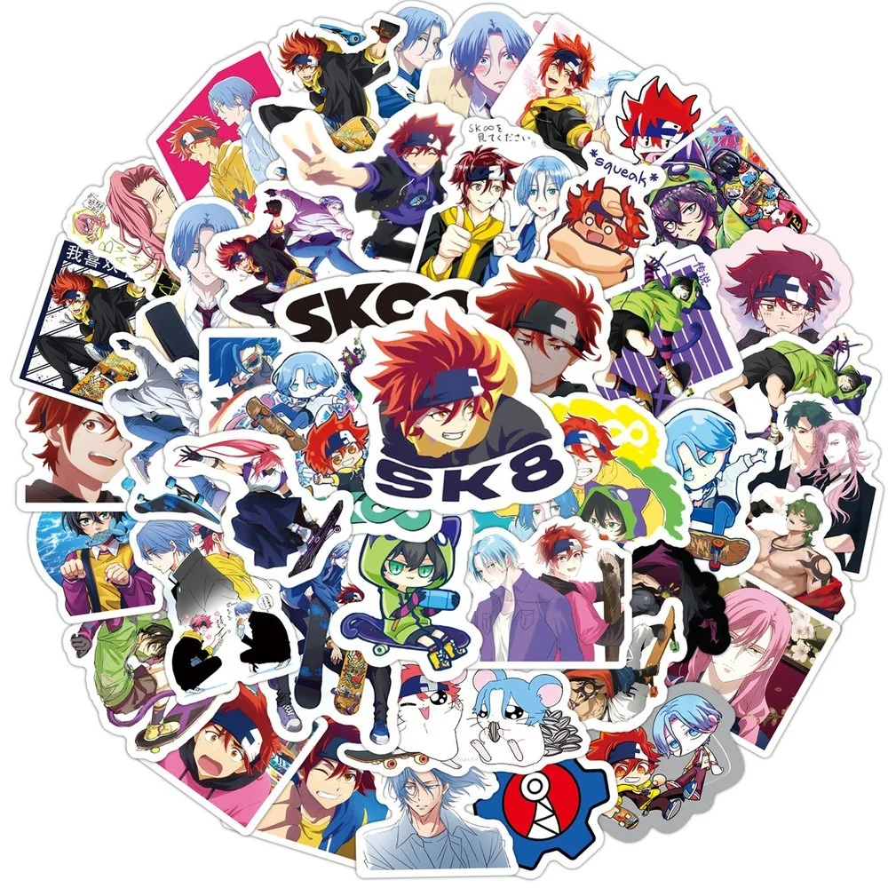 

10/50/100PCS SK8 the Infinity Anime Stickers DIY Travel Skateboard Suitcase Guitar Luggage Laptop Classic Toy Decals Sticker